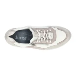 Durea - Wijdte E - Off White - 6263 - Uitneembaar Voetbed