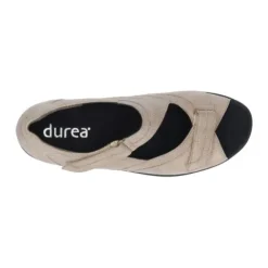 Durea - Wijdte G - 7395 - Taupe - Uitneembaar Voetbed