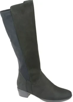 Hartjes - Wijdte G - 15492 Zwart - Uitneembaar voetbed - Schacht ca 38 cm